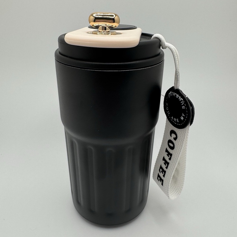 Smart Insulated‎ Mug Stainless Steel Thermos tumble cup with led Display black